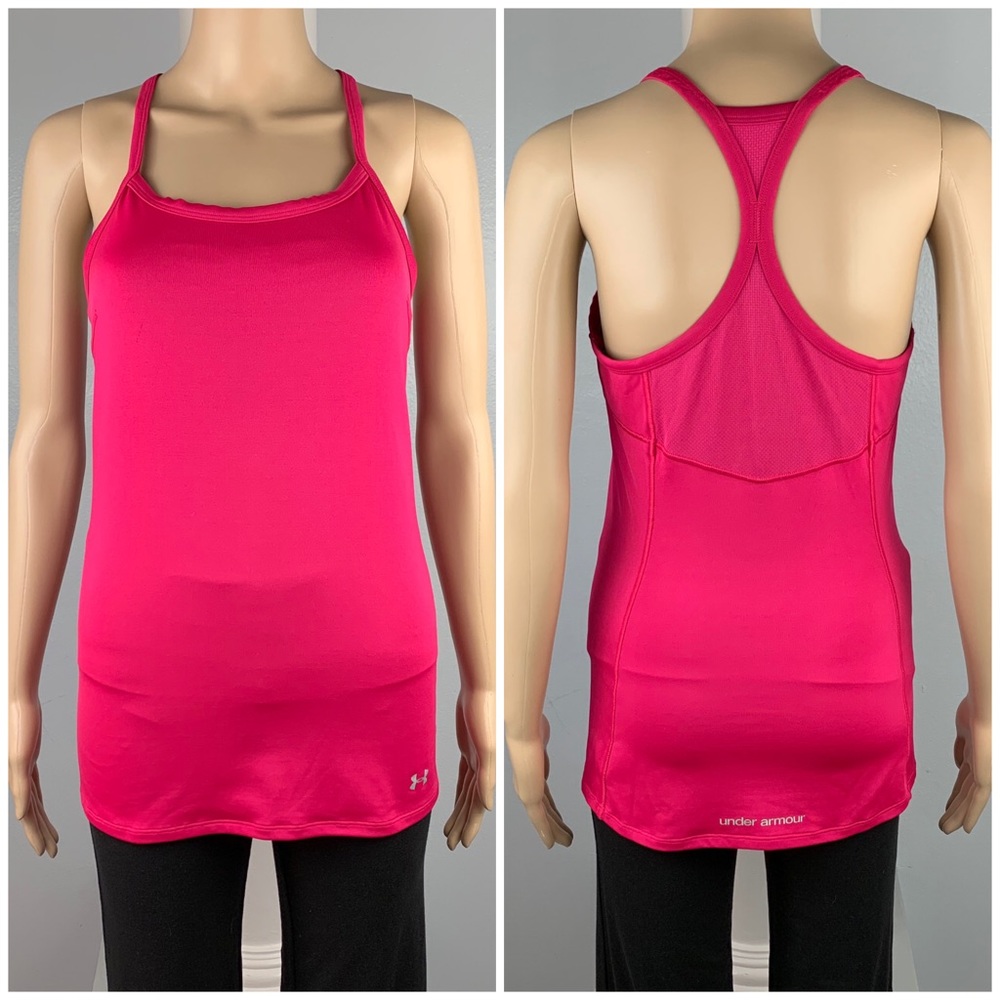 UNDER ARMOUR HeatGear Sz. M Pink Cardio Shape Tank